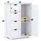 Modern MDF Storage Cabinet with 4 Drawers and Adjustable Shelf Ideal for Bathroom or Bedroom